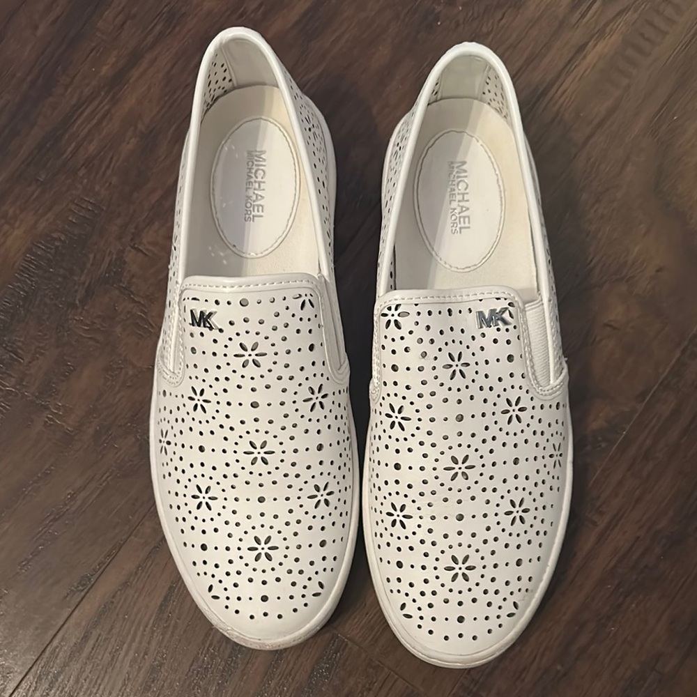 Michael Kors Women's White Slip-On Shoes